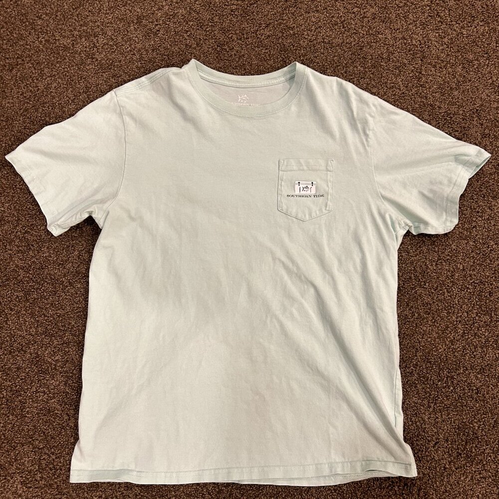 Southern Tide Men's Mint T-shirt (Tailgates & Touchdowns)